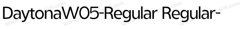 DaytonaW05-Regular Regular字体转换
